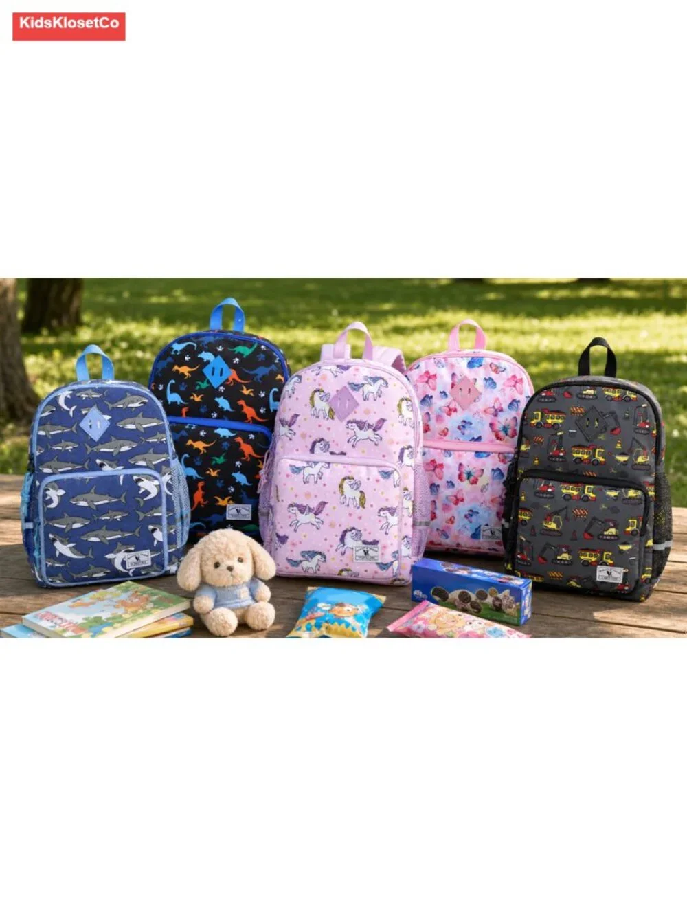 Kids Lightweight Backpack for School, Polyester, Water Resistant, Daypack